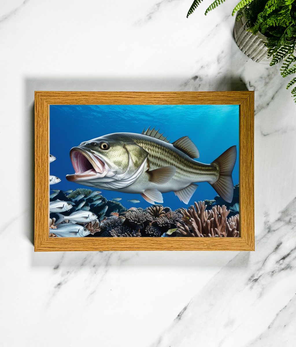 Landscape Framed Art - Huge Bass