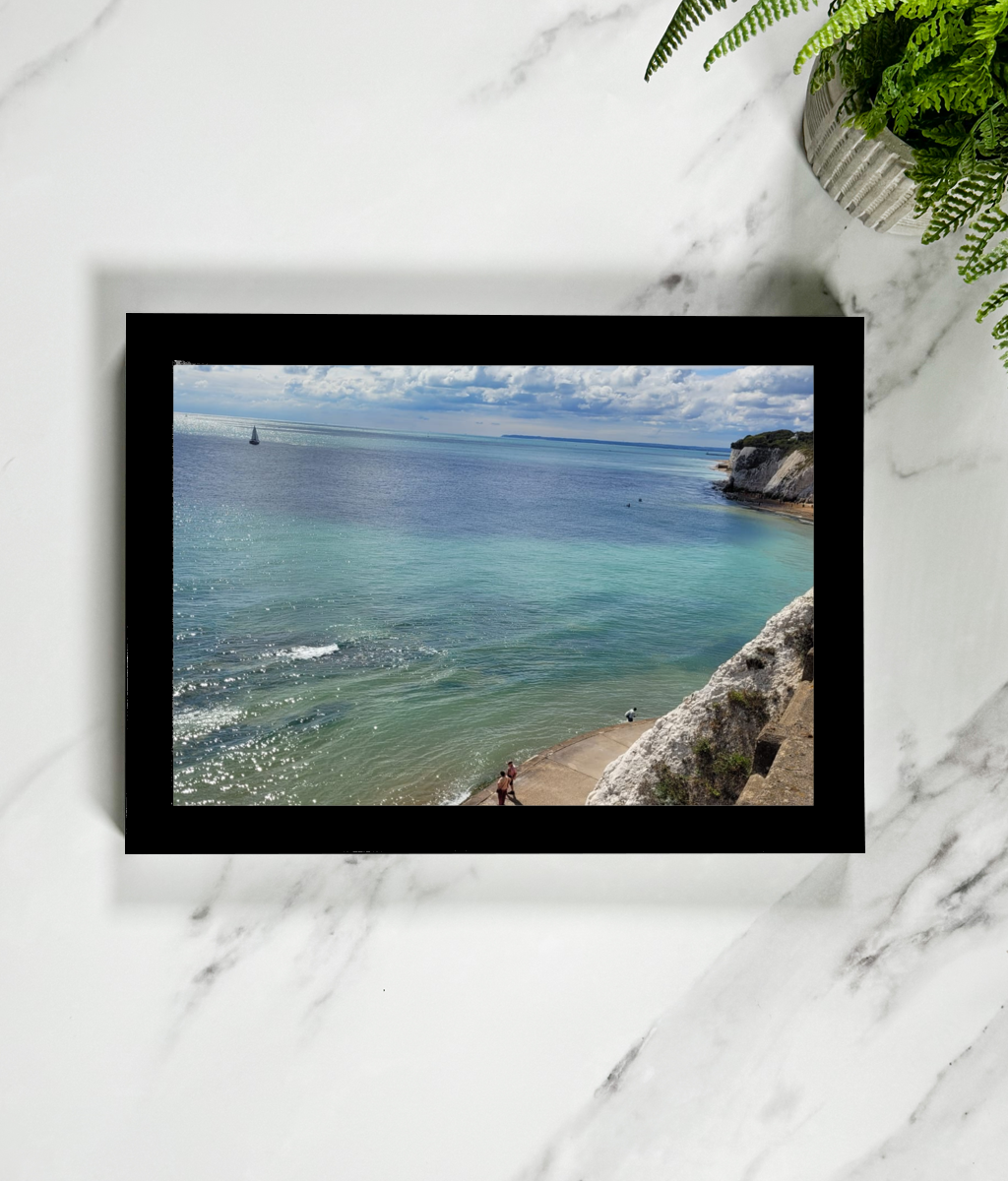 Landscape Framed Art Print - Dumpton Gap, Ramsgate