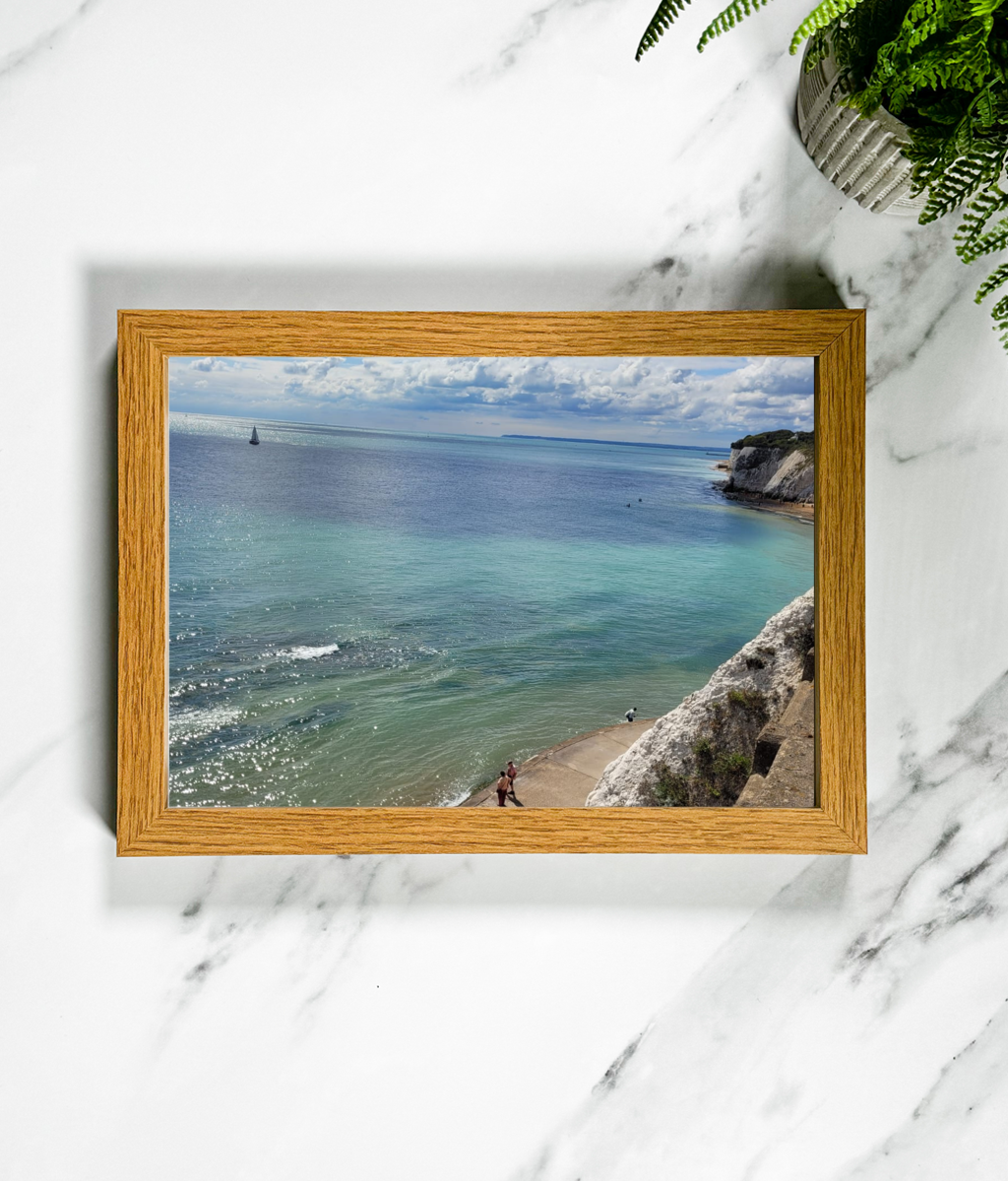 Landscape Framed Art Print - Dumpton Gap, Ramsgate